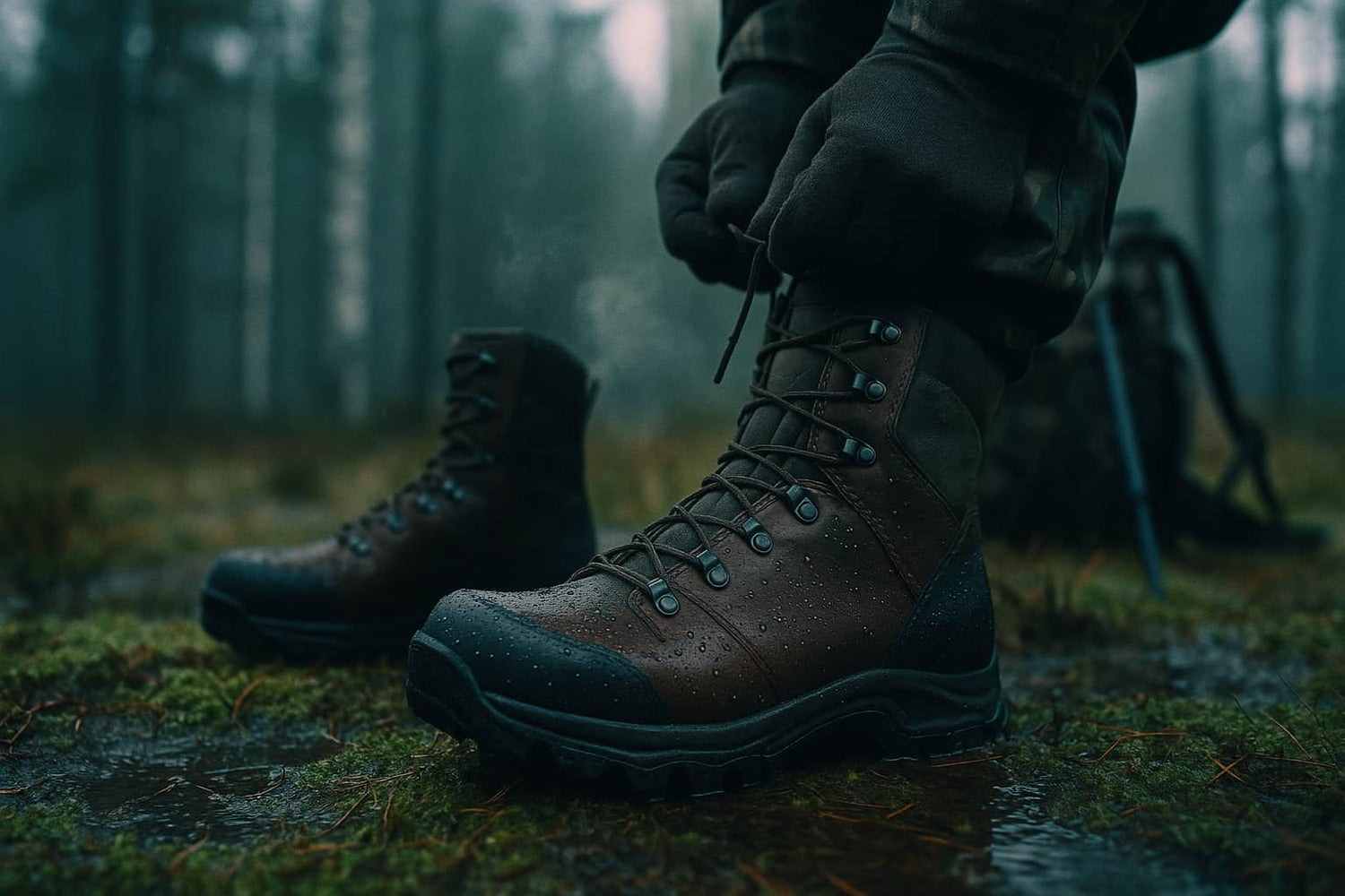 Jagtstøvler der holder fødderne tørre: materialer, membraner og pasform