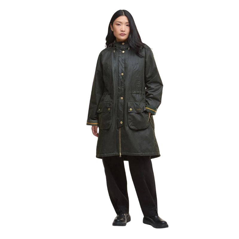 Barbour Marcy Wax Parka Dame