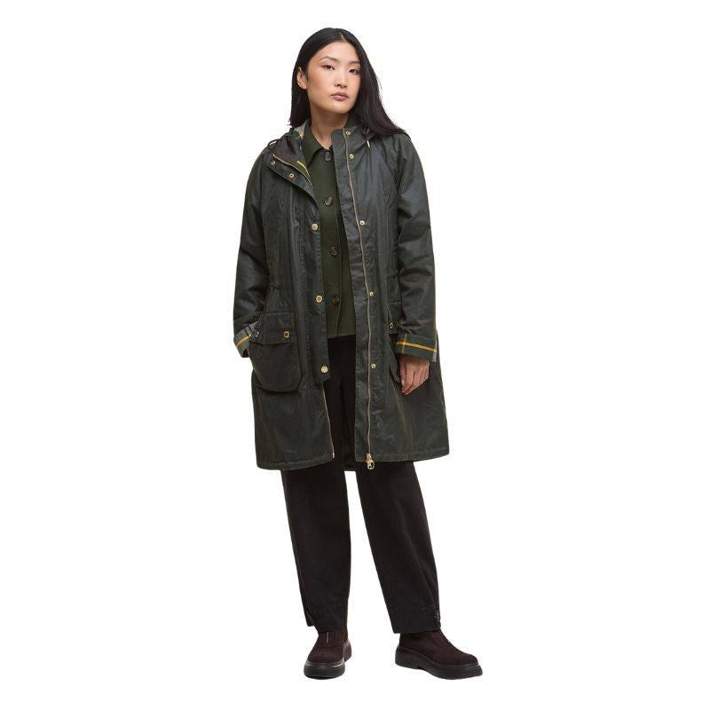 Barbour Marcy Wax Parka Dame