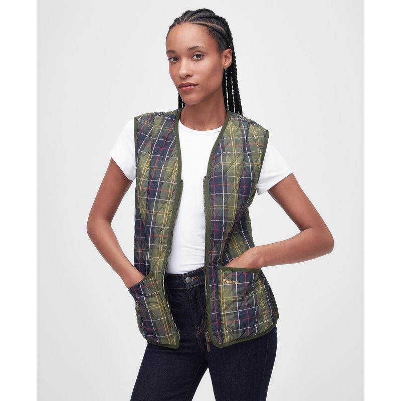 Barbour Tartan Betty Liner Ladies
