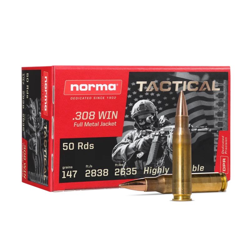 Norma Tactical 308 Win 9,5g/147gr 50 stk.