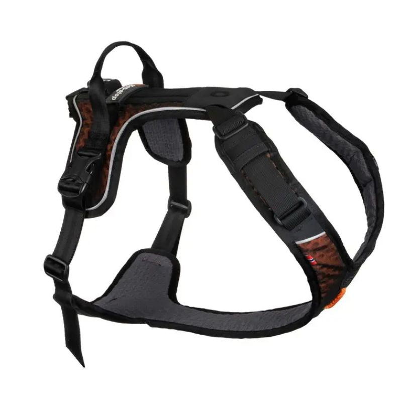 Non-Stop Dogwear Rock Sele, Str. L Sort/Orange Single