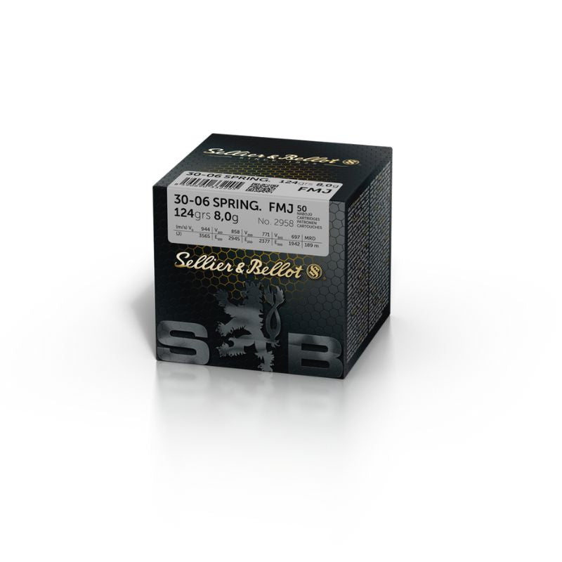 Sellier & Bellot FMJ .30-06 8,0 g/124 grs. 50 stk.