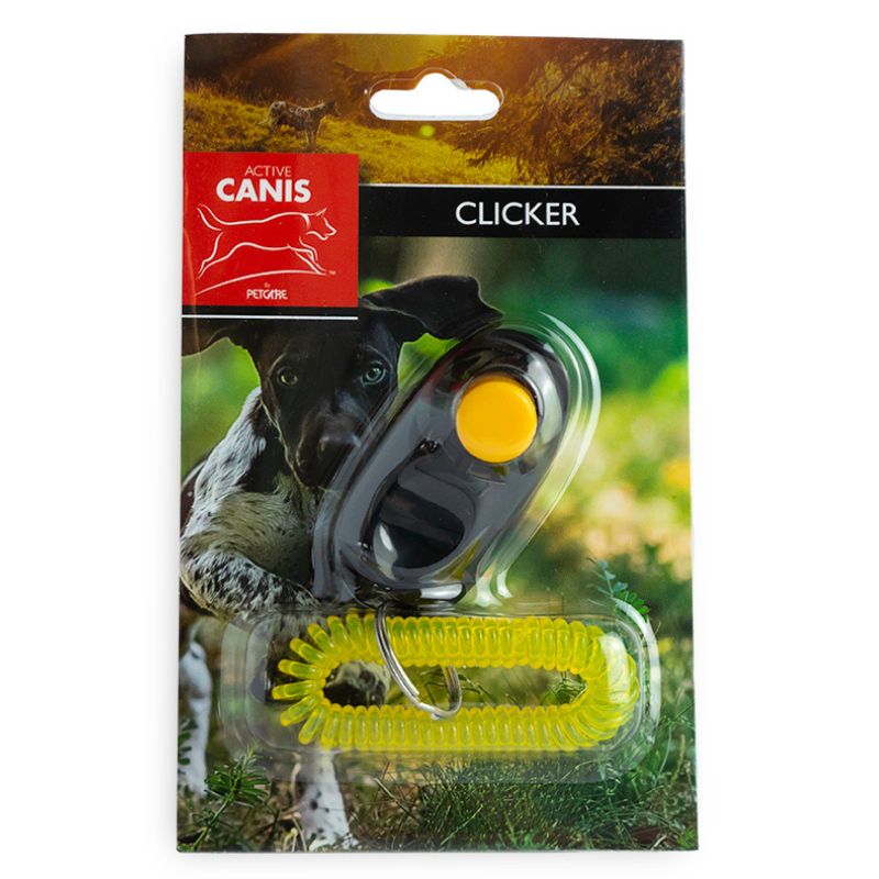 Active Canis Clicker W/Spiral Wristband Blask