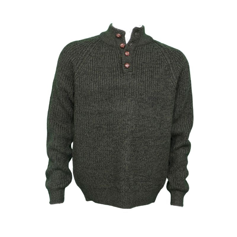 Irsk Strik Castletownbere Med Læderknapper