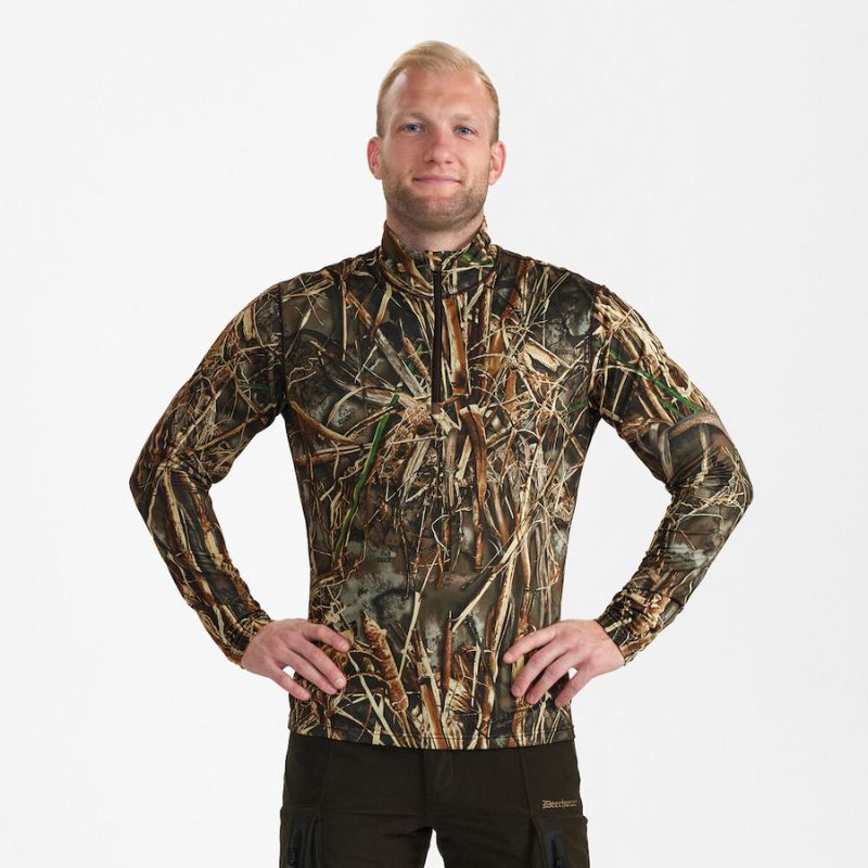 Deerhunter Game T-shirt L/S 1/4 Zip