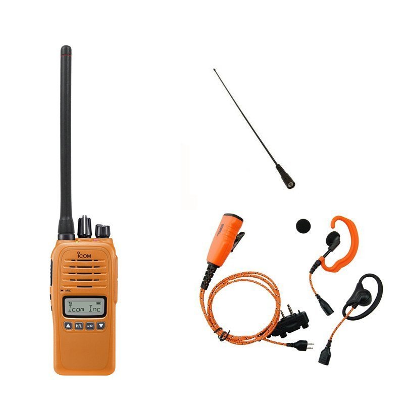 Icom Prohunt Basic II inkl. headset og skovantenne (Orange)