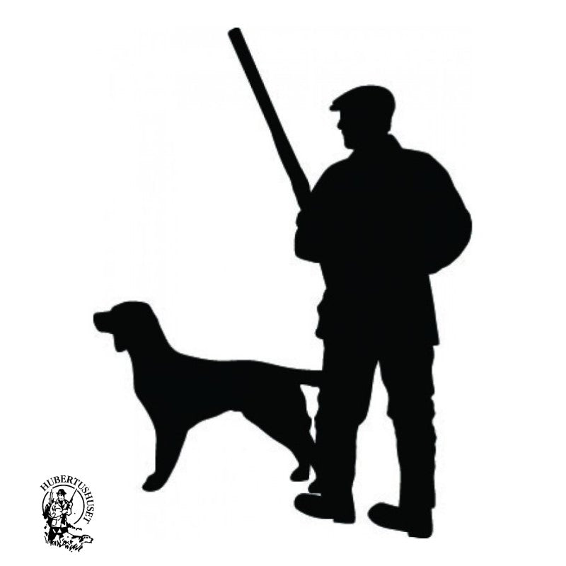 By Brorson Foliemærke Jæger m/Hund Sort