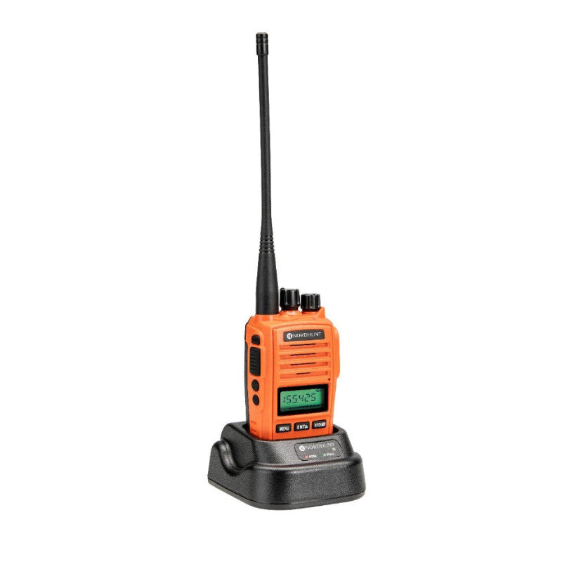Nordhunt jagtradio - ORANGE - inkl. skovantenne, headset m.m.