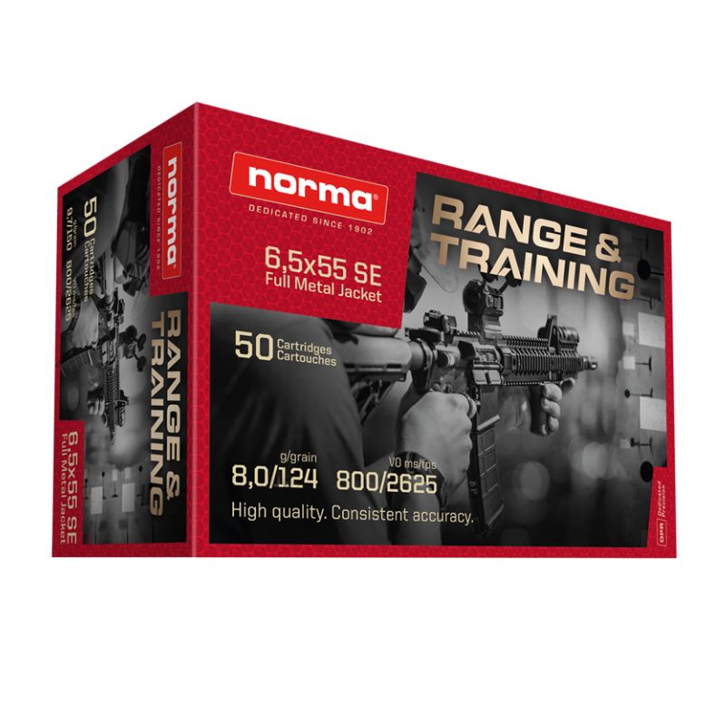 Norma Range & Training 6,5 x 55 8 g/124 grs.