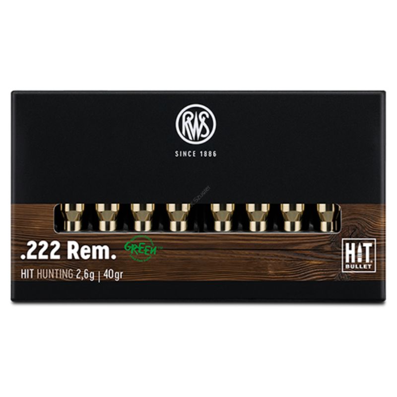 RWS HIT .222 Remington 2,6 g/40 grs.