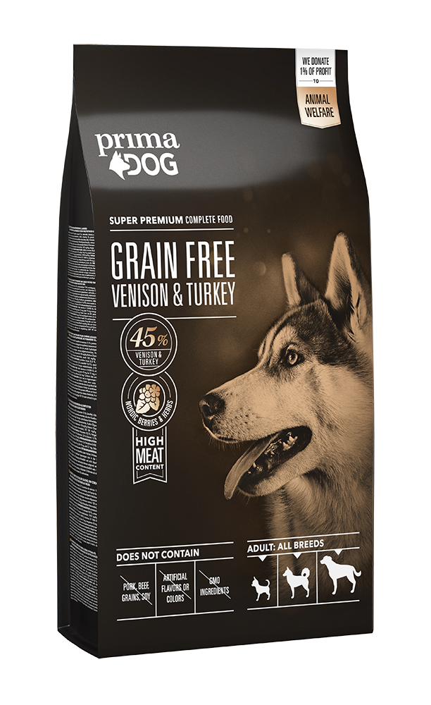 Primadog Breed Grain Hjort/kalkun 10 kg.