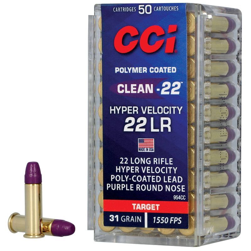 22 LR CCI Hyp Vel Clean Purple Salonriffel patron 50 stk.