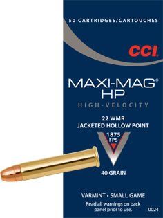 22wmr CCI Maxi Mag JHP 40gr Varmint