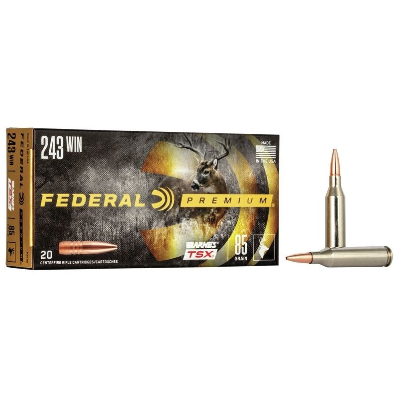 243Win Federal Premium 85GR Barnes TSX