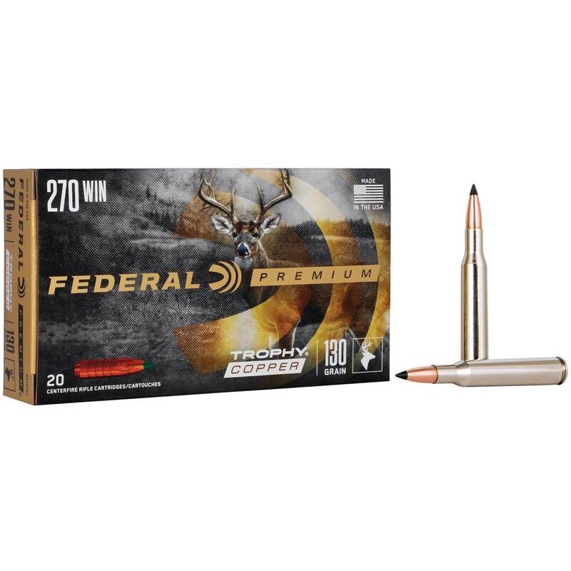 Federal Trophy Copper 270 Win 130gr