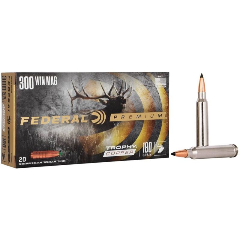 Federal Trophy Copper 300 Win Mag 180gr