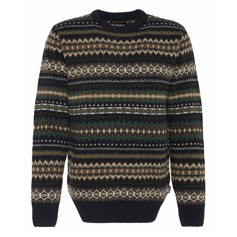 Barbour Case Fair Isle Lamsuldstrøje