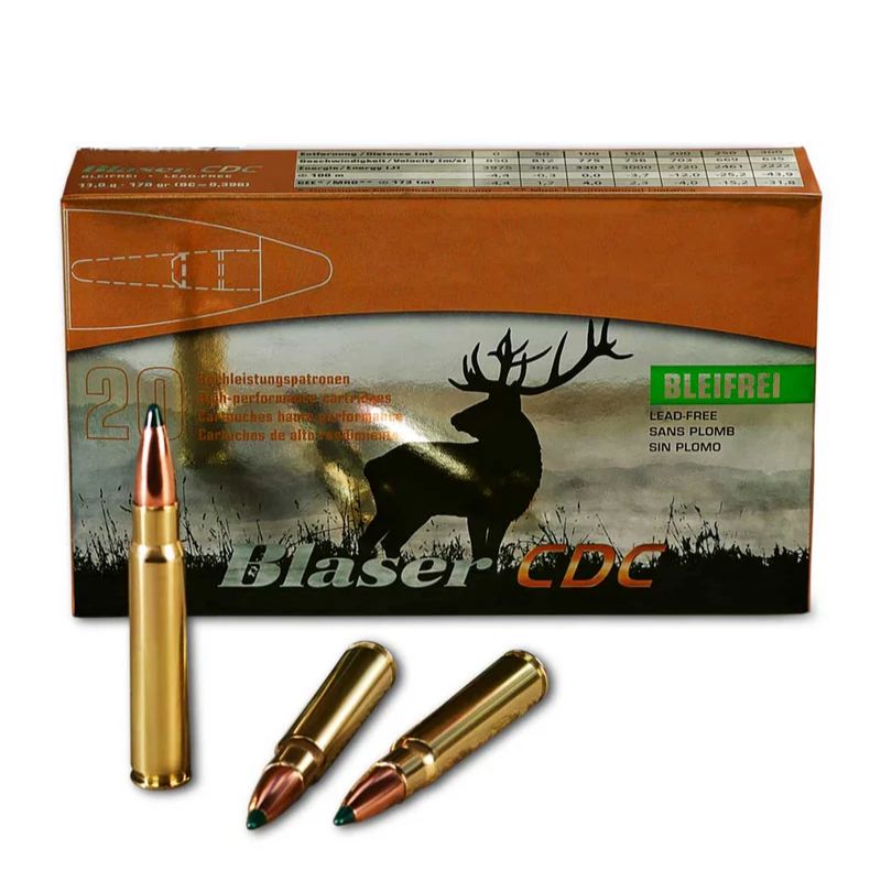Blaser 9,3x62 CDC Blyfri Riffelpatron 16,2g/250gr