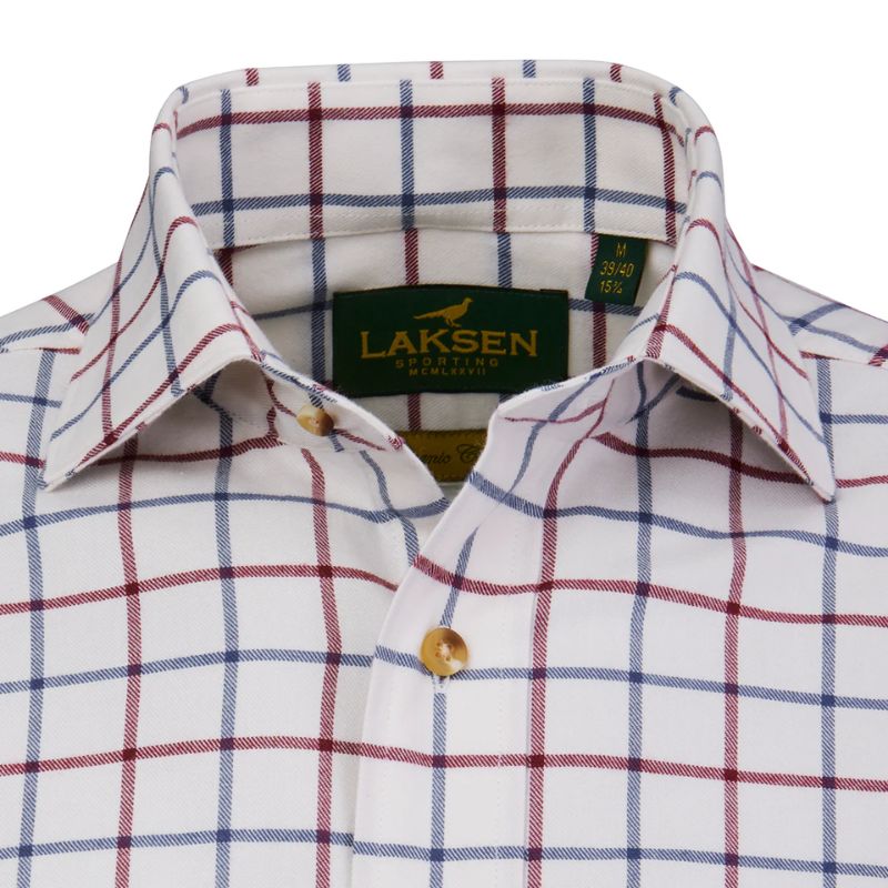 Laksen Gable Brushed Organic Cotton Skjorte