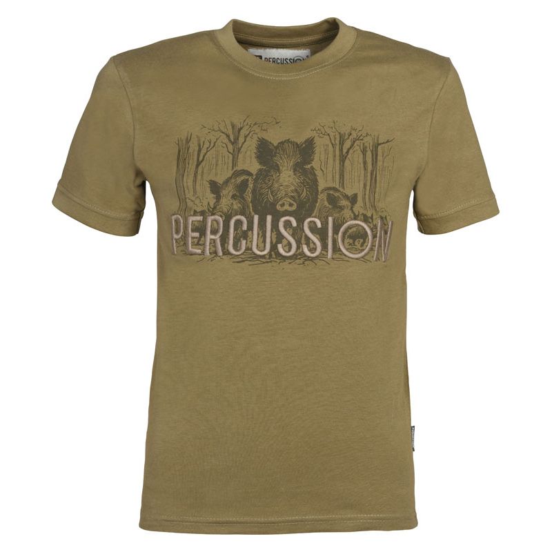 Percussion T-Shirt m. Vildsvin Barn