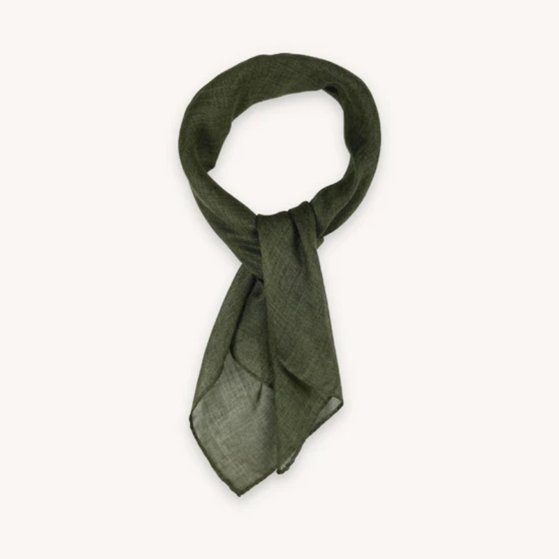 Portia Wool Bandana Green