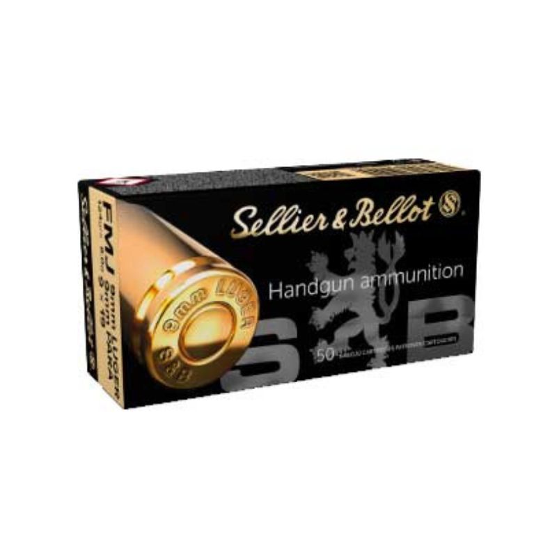 Sellier & Bellot 9mm LUGER FMJ 8,0g/124gr 50stk.