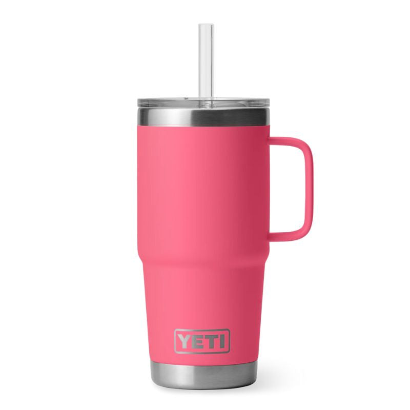 Yeti Rambler 25 oz Straw Mug Pink