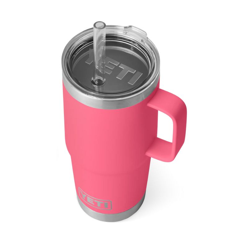 Yeti Rambler 25 oz Straw Mug Pink