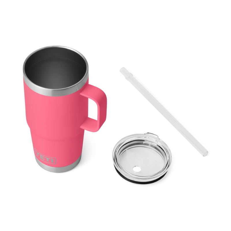 Yeti Rambler 25 oz Straw Mug Pink