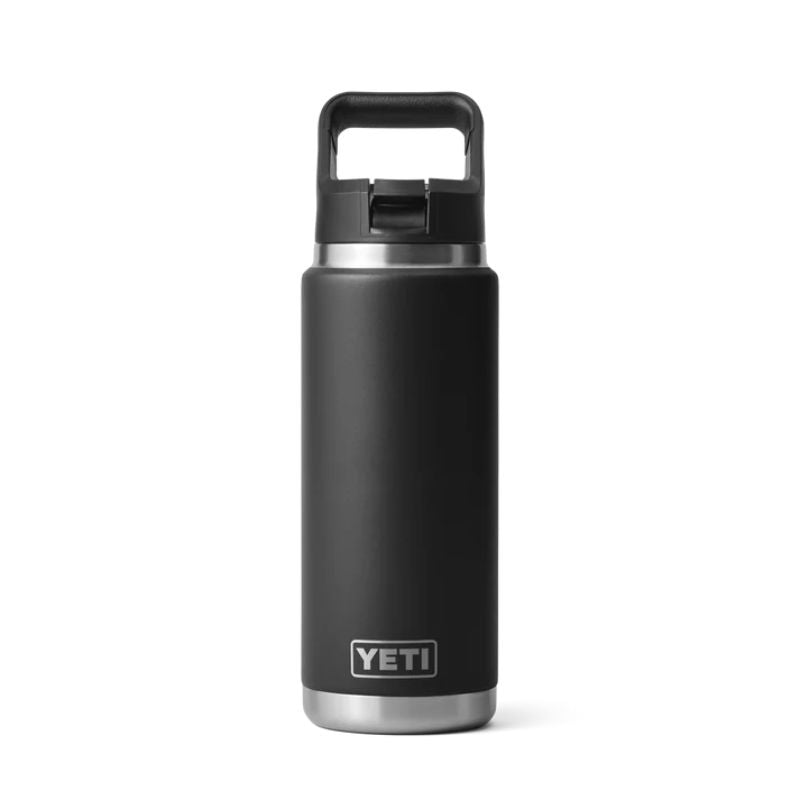 Yeti Rambler 26 oz Colour Straw Bottle Black