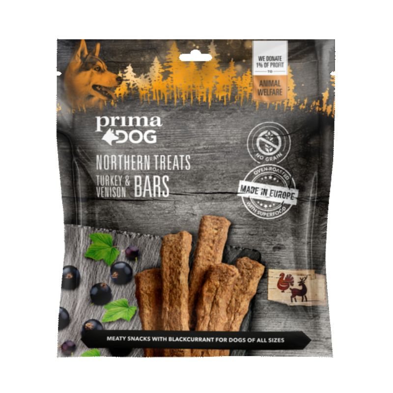 Primadog North Treats Bar Kalkun/Vildt 200 g