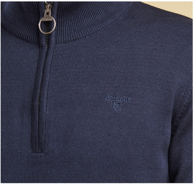 Barbour cotton half-zip