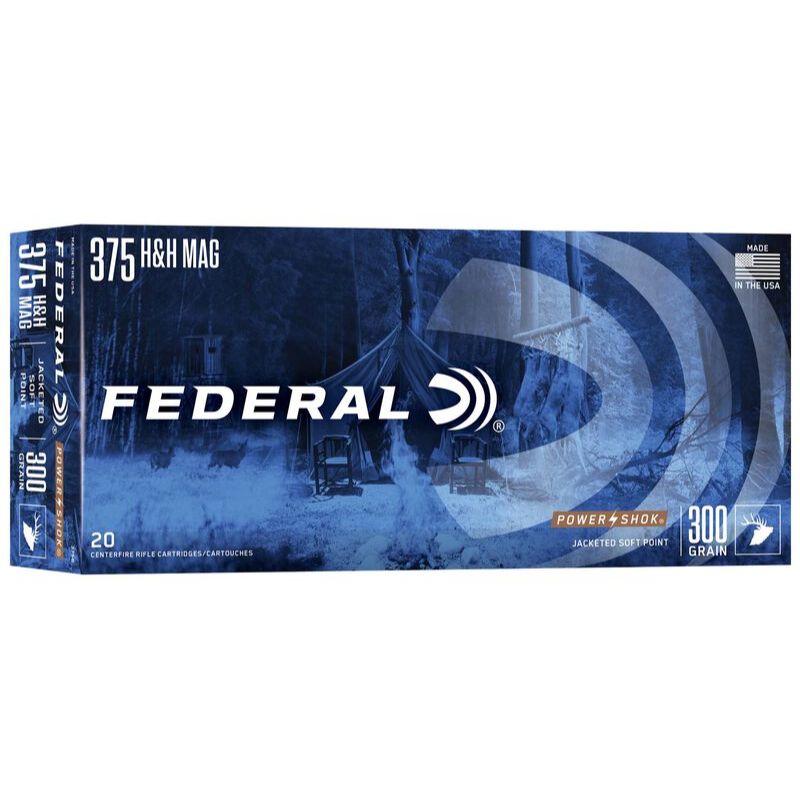 375 H&H Federal Power Shok 19,4 g. 300 grains