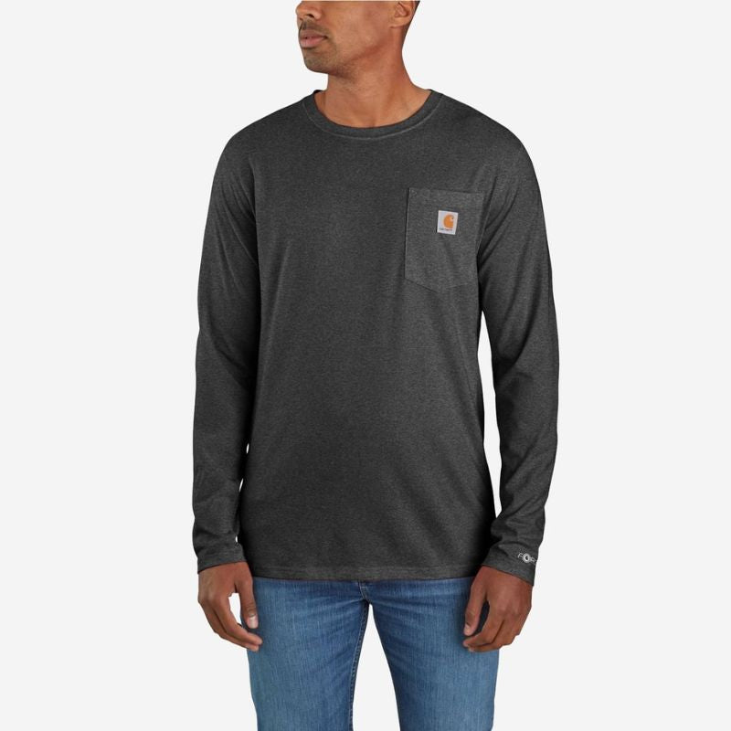 Carhartt Force Langærmet T-Shirt Med Lomme