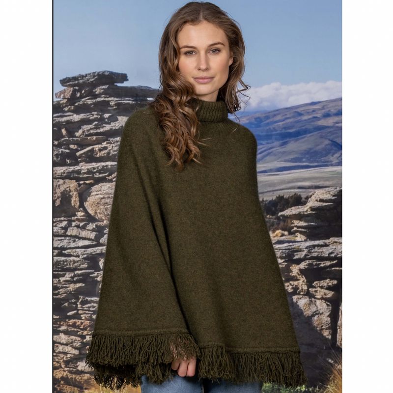 Noble Fringed Poncho