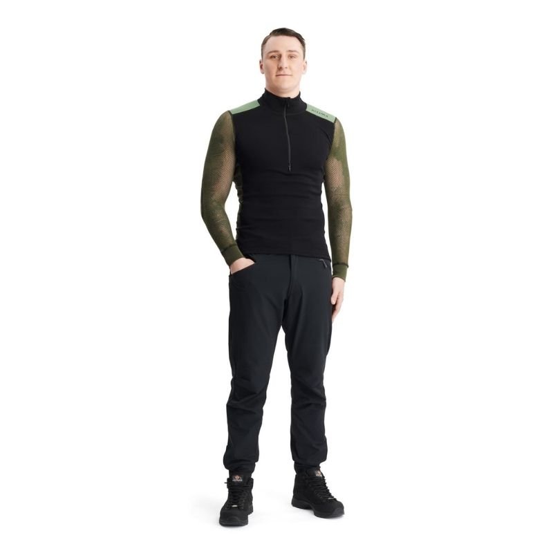 Woolnet Hybrid Mock Neck Man