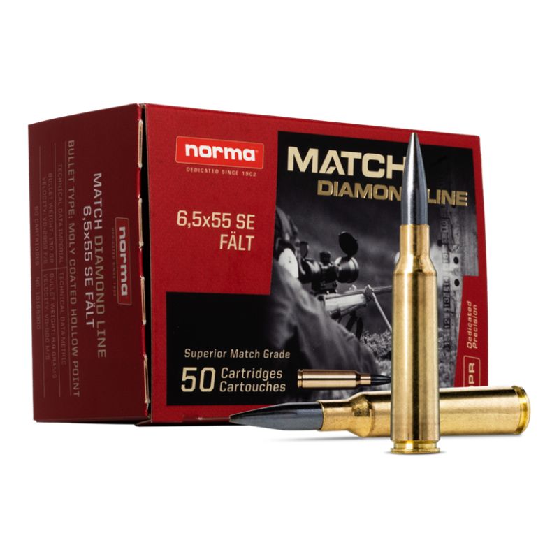 Norma Match DL Fält 6.5x55 8,4g/130gr 50 stk.