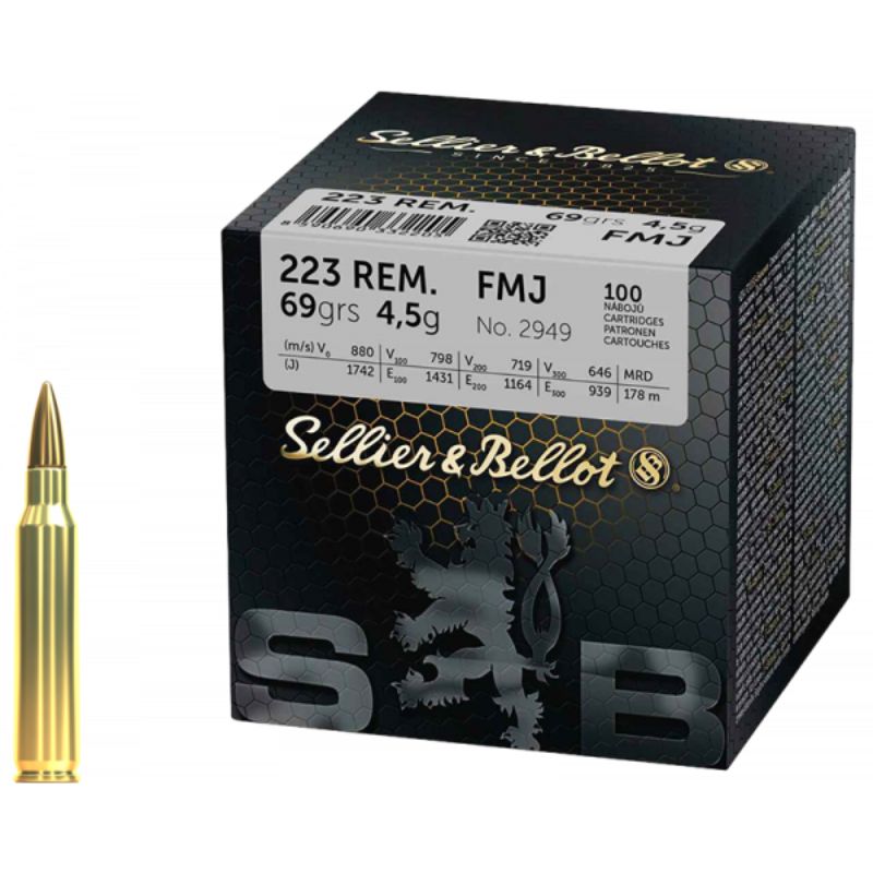 Sellier&Bellot 223 Rem FMJ 69 gr 4,5g