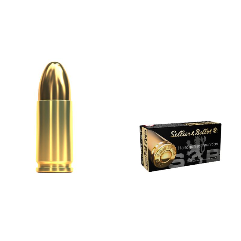 Sellier&Bellot 9mm Luger 9x19 FMJ 115gr 7,5g