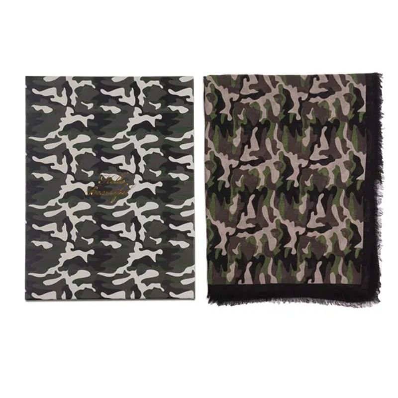 MJM Scarf Camo 85% Modal 15% Silk