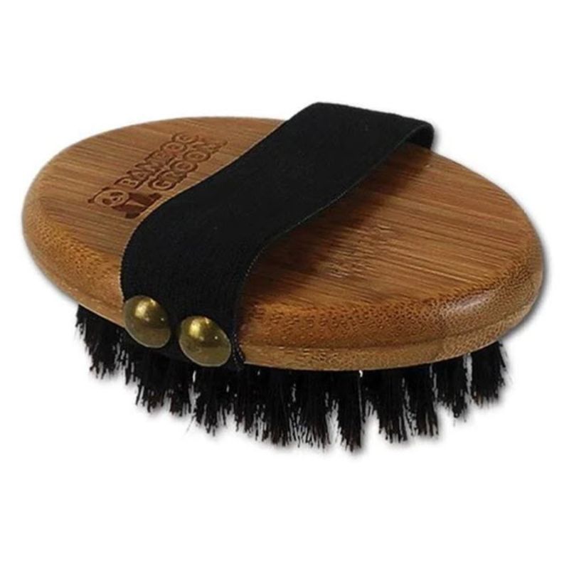 Bamboo Groom Oval Børste Med Vildsvinehår