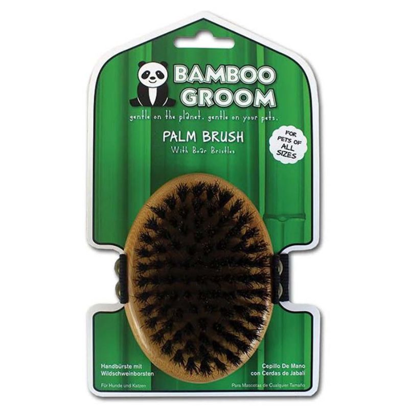 Bamboo Groom Oval Børste Med Vildsvinehår