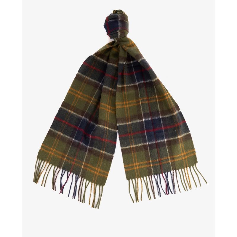 Barbour Wool Cashmere Tartan Scarf