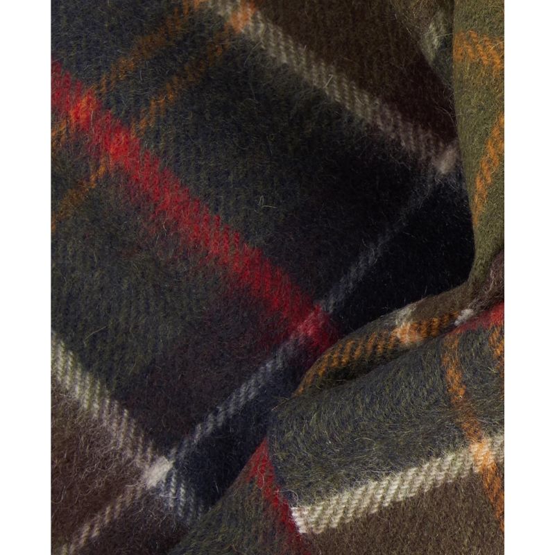 Barbour Wool Cashmere Tartan Scarf